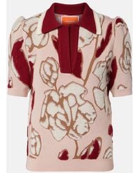 La DoubleJ - Pumped Up Floral Polo Sweater - Lyst
