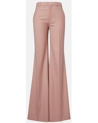 Chloé - Virgin Wool Flared Pants - Lyst