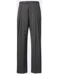Valentino Garavani - Striped Wool And Silk Wide-Leg Pants - Lyst