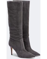 Gianvito Rossi - Hansen Suede Knee-High Boots - Lyst