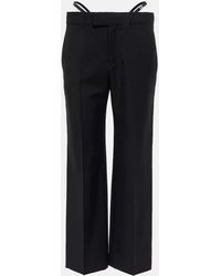 Gucci - Mohair And Wool Straight Pants - Lyst