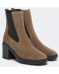 Hogan - H724 Suede Ankle Boots - Lyst