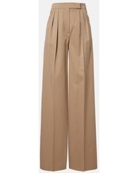 Max Mara - Quorum Virgin Wool Wide-Leg Pants - Lyst