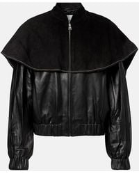 JW Anderson - Caped Leather Jacket - Lyst