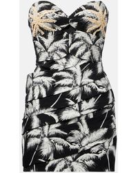 Johanna Ortiz - Sombra Embroidered Cotton-Blend Minidress - Lyst
