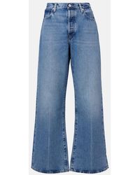 FRAME - Loose Mid-Rise Wide-Leg Jeans - Lyst
