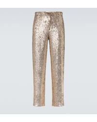 Dries Van Noten - Sequined Straight Pants - Lyst