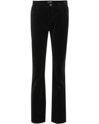 Dolce & Gabbana Pantalones flared de algodón - Negro