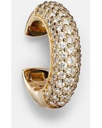 STONE AND STRAND - 14Kt Ear Cuff With Diamonds - Lyst