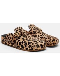 Veronica Beard - Fern Leopard-Print Calf Hair Mules - Lyst