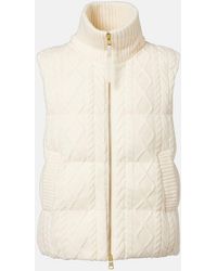 Varley - Irina Cable-Knit Puffer Vest - Lyst