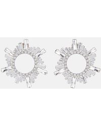 AMINA MUADDI - Begum Crystal-embellished Earrings - Lyst