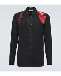Alexander McQueen - Harness Cotton Poplin Shirt - Lyst