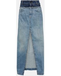 Stella McCartney - Gonna Lunga Di Jeans - Lyst