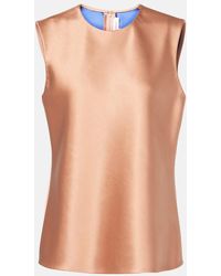 Carolina Herrera - Satin Top - Lyst