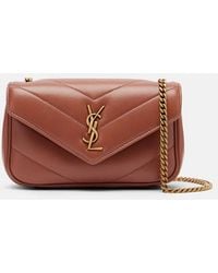Saint Laurent - Bolso Al Hombro Loulou Mini De Piel Matelasse - Lyst