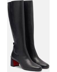 Christian Louboutin - Stiefel Jane 55 Aus Leder - Lyst