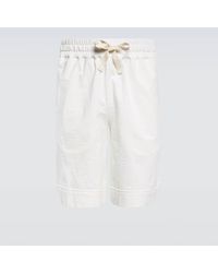 Jil Sander - Shorts aus einem Baumwollgemisch - Lyst