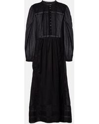 Isabel Marant - Robe Longue Gisela En Coton A Dentelle - Lyst