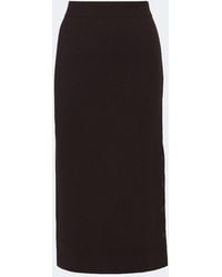 Max Mara - Wool And Cashmere Midi Skirt - Lyst