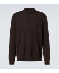 Maison Margiela - Suede Patch Polo Shirt - Lyst
