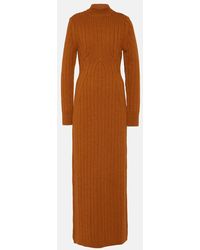 Dries Van Noten - Teagan Cable-knit Wool Maxi Dress - Lyst