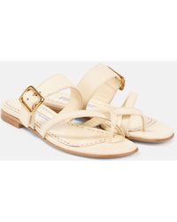 Manolo Blahnik - Thalusa 10 Leather Sandals - Lyst