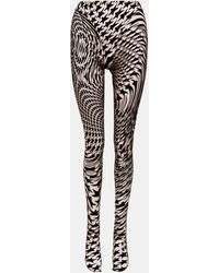 Mugler - Printed Tights - Lyst