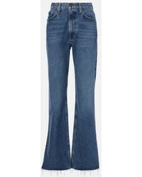 Agolde - Leena Mid-Rise Straight Jeans - Lyst