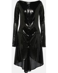 Courreges - Ellipse Sequined Cutout Midi Dress - Lyst