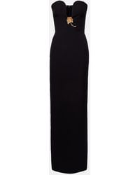 Roland Mouret - Floral-Applique Strapless Gown - Lyst