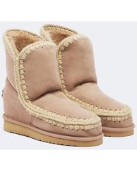 Mou - Bottines Inner Wedge En Daim - Lyst