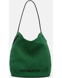 JW Anderson - Verzierte Schultertasche Bulb Small Mit Leder - Lyst