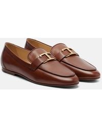 Tod's - T Timeless Leather Loafers - Lyst
