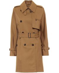 Max Mara Trench-coat Attuale en coton - Neutre