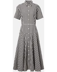 Polo Ralph Lauren - Hemdblusenkleid Aus Baumwolle - Lyst