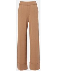 Jardin Des Orangers - High-Rise Wool And Cashmere Wide-Leg Pants - Lyst