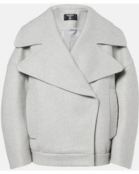 Balmain - Abrigo Marinero Oversized De Lana Y Cachemir - Lyst