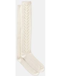 Valentino - Vlogo Knitted Cotton Socks - Lyst