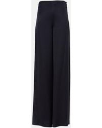 Loro Piana - Dresden Silk Satin Wide-Leg Pants - Lyst