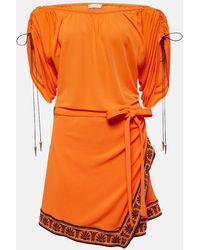 Rabanne - Ruched Off-Shoulder Minidress - Lyst