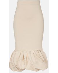 Jonathan Simkhai - Camille Ruffled Linen-Blend Midi Skirt - Lyst
