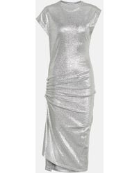Rabanne - Metallic Jersey Dress - Lyst