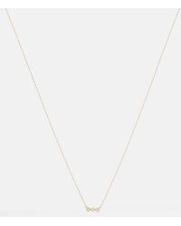 STONE AND STRAND - 10kt Yellow Gold Necklace With Diamonds - Lyst