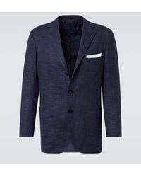 Kiton - Blazer Aus Wolle, Seide Und Baumwolle - Lyst
