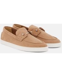 Christian Louboutin - Chambeliboat Suede Boat Shoe - Lyst