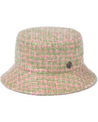 Maison Michel Jason Tweed Bucket Hat - Green