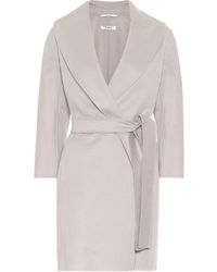 Max Mara Messi Virgin Wool Coat - Grey
