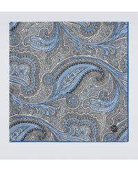 dunhill - Paisley Silk Pocket Square - Lyst