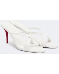 Christian Louboutin - Mulazee Cross Leather Sandals - Lyst